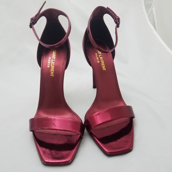 Saint laurent amber heels 37 red purple - Picture 2 of 9